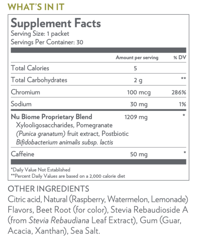 Nu Biome aka gut drink